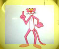 advertising balloons - Pink Panther logo helium balloon. Advertising balloons made from polyurethane not pvc.